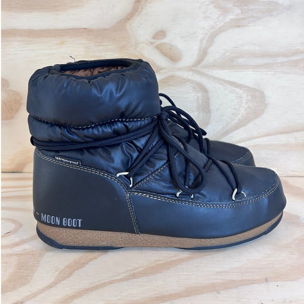 Moon Boot - Ltrack Low Nylon WP - Boots - Black - Men's - 9